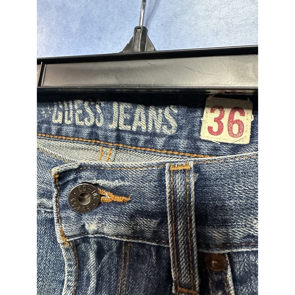 Vintage Guess Jeans 36 x 30 Light Blue Baggy‎ Wide Leg - Picture 6 of 8
